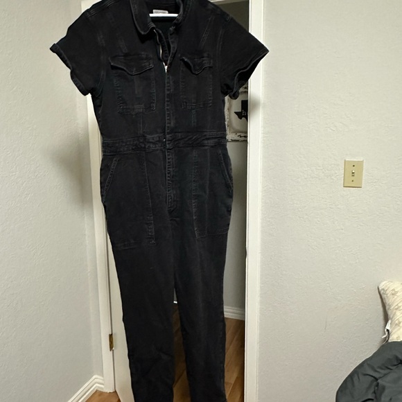 Good American fit for success bootcut jumpsuit size 5 in black - Picture 4 of 5